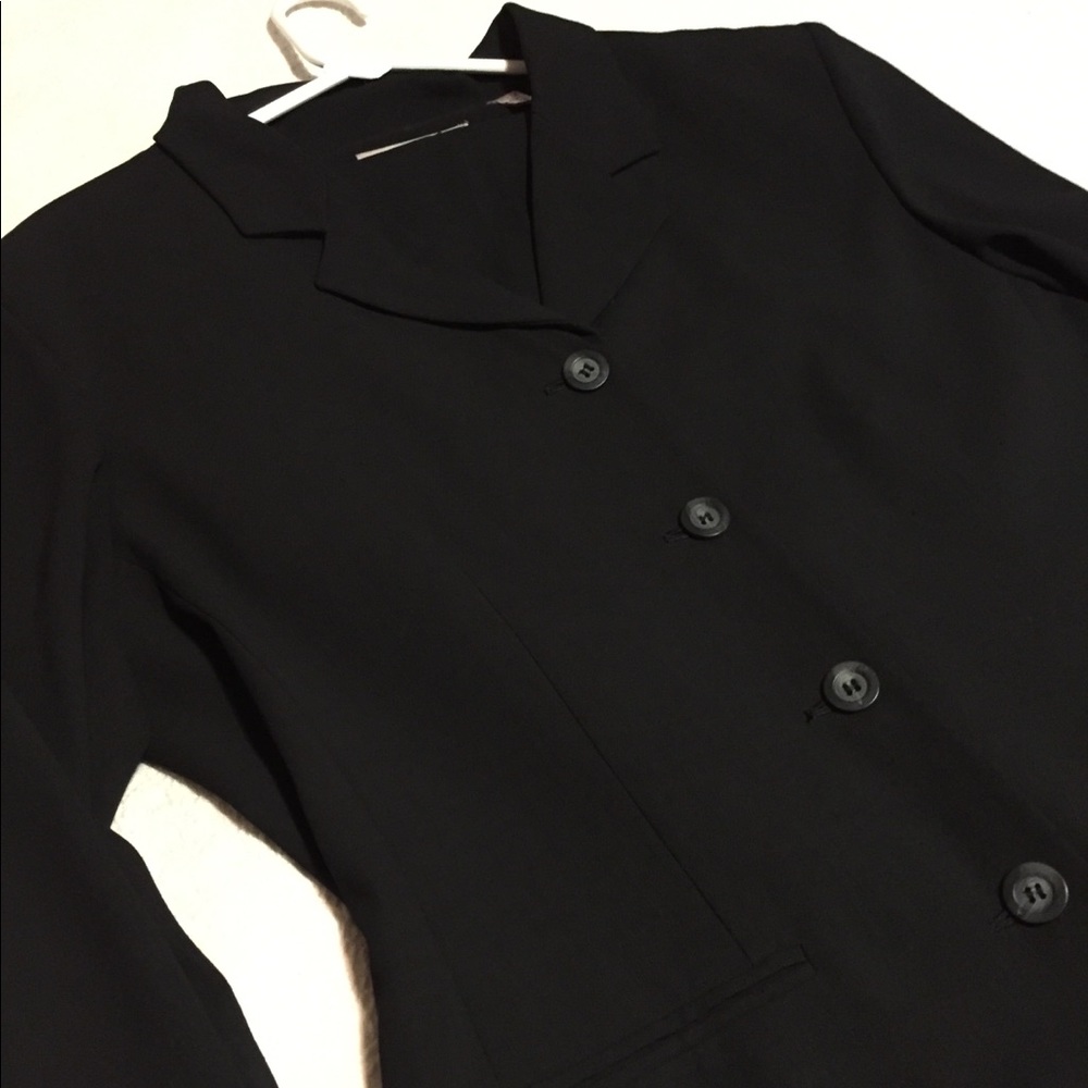 Valerie Stevens Black Suit, Long Blazer and Pants